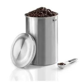 xavax Kaffeedose Edelstahl 1kg Behälter mit Löffel