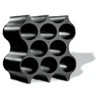 Koziol Weinregal 10 Flaschen 100% recycelbar Schwarz