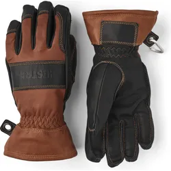 Hestra Fält Guide Glove - 5 Finger brown/black (750100) 12