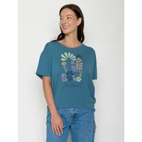 Greenbomb Feel Les Fleurs in True Blue | Gr.: S