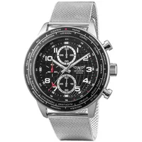 Aviator Entertainment Aviator Uhr Modell AVW79886G407 - Silber/Silber