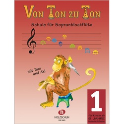 Von Ton Zu Ton 1 (Deutsche Griffweise).Bd.1 - Eva-Maria Zahner, Geheftet