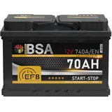 EFB Batterie 70Ah 12V Start Stop Batterie Starterbatterie Autobatterie