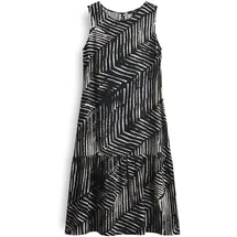 Opus Damen Midikleid | WICY Palm Leaves Bedruckte A-Linie mit Volant Black, 38 - 38