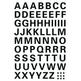Herma Klebebuchstaben 4158 Buchstaben A-Z, schwarz 10,0 x 10,0 mm, 63 Etiketten