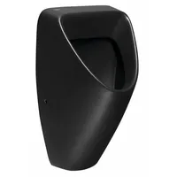 Bruckner SCHWARN BLACK Keramik-Urinal, Zulauf hinten, Abgang waagerecht, schwarz matt