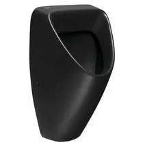 Bruckner SCHWARN BLACK Keramik-Urinal, Zulauf hinten, Abgang waagerecht, schwarz matt