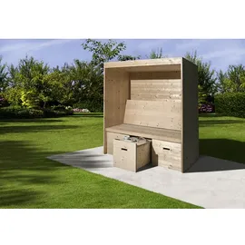 Weka Sitzlaube Bozen 173 x 194 x 86 cm Beige