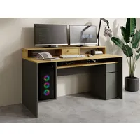 INOSIGN Schreibtisch »Peoria«, Gamingtisch mit Schublade und Monitoraufsatz, Breiten