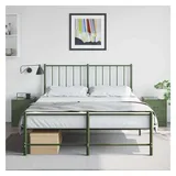 vidaXL Nachttische 2 Stk. Grün 34,5x39x44 cm Stahl