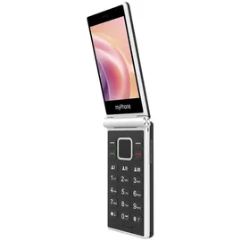 myPhone Tango 2 LTE Klapphandy für Senioren ohne Vertrag, 4G Seniorenhandy mit Zwei Displays, großen Tasten, Ladestation, SOS-Taste, Dual SIM