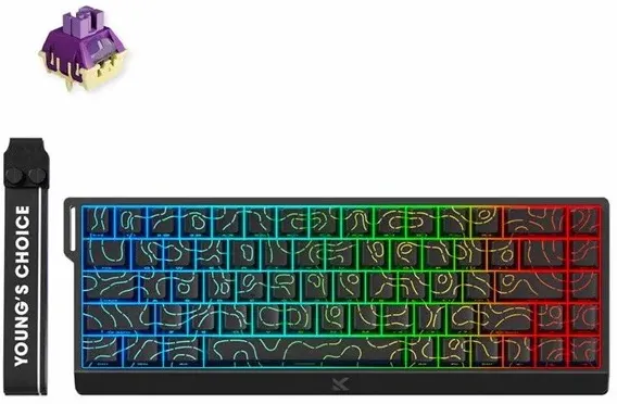 Ace 68 TTC Dragon Lord Hall Effect - Gaming Tastaturen - ohne Numpad - Englisch (US) - Schwarz