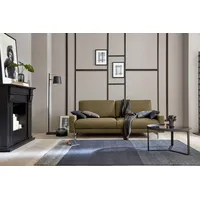 Creation BY ROLF BENZ 2-Sitzer CR.450, Designsofa, Loungesofa, bequem und elegant, Armlehne niedrig, Fuß chromfarben glänzend, Breite 164 cm grün