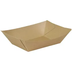 greenbox - Premium-Karton-Snack-Schalen 800 ml, braun, bio-beschichtet, 600 St.