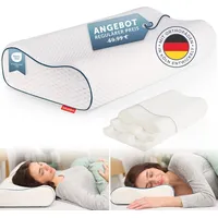 Blumtal Nackenstützkissen Orthopädisch 40 x 80 cm Weiß