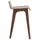 miliboo Barstuhl aus dunklem Holz 65 cm BALTIK