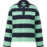 s.Oliver Gestreiftes Sweatshirt Blau/Türkis 38