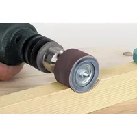 WOLFCRAFT Schleifzylinder Ø 45 mm Set mit 2 Schleifbändern 80/150