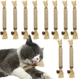 Catnip Sticks für Katzen, 10 Pcs Matatabi Katze kauen Spielzeug, Matatabi Katze Sticks, Katze Spielzeug Matatabi kauen Sticks, Kauen Holz Catnip Sticks