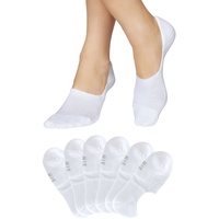 H.I.S. H.I.S Füßlinge Damen 6x weiß Gr.39-42