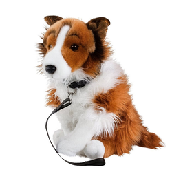 Teddys Rothenburg Kuscheltier Hund Border Collie mit Blesse 35 cm (mit Schwanz) (Stoffhund Plüschhund, Plüschtiere Hunde Border Collies Stofftiere)