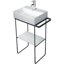 Duravit DuraSquare 51,6x33cm, bodenstehend, schwarz matt