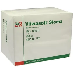 Vliwasoft Stoma Kompressen 10x10 cm 4fac 100 St