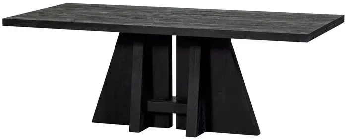 DAHEIM Esstisch Kean 180 x 100 cm Holz Schwarz