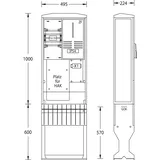 uesa Zähleranschlusssäule ZASS1S