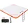 Vevor Aufblasbares Schwimmdock orange 2,13 x 2,13 m