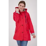 DEPROC activ Regenjacke DEPROC ACTIVE "Friesennerz ANKERGLUTZAUBER", Damen, Gr. 52 (XXL), rot, Obermaterial: 100% Polyurethan; Futter: 100% Polyester, casual, figurumspielend, Langarm gerader Abschluss mit Druckknopf, Jacken, auch in Großen Größen erhältlich