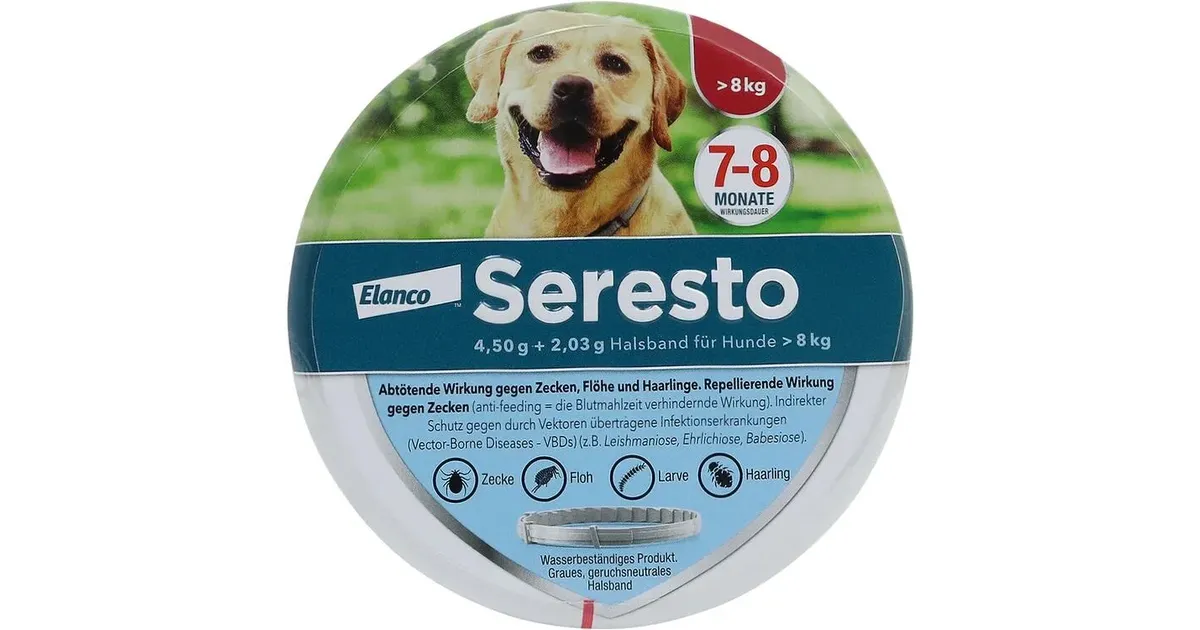 Elanco Seresto Halsband fr groe Hunde ab 8 kg 1 St. (Juni 2026 Preise) |  Preisvergleich bei billiger.de