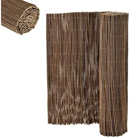 casa.pro Sichtschutzmatte 180 x 500 cm Braun Weide