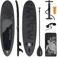 ECD Germany ECD-Germany Stand Schwarz, Kunststoff, Wasser/Strand/Meer, 76x10x308 cm,
