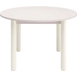 Tom Tailor Esstisch TOM TAILOR HOME "COLOR TABLE", weiß (light taupe 07, off, weiß 02, light taupe 07), B:120cm H:76cm T:120cm, Tische, Esstisch, Esstisch, 4-Fuß, 3 Größen, 3 Dekorfarben, 4 Fußfarben, ABS-Kante