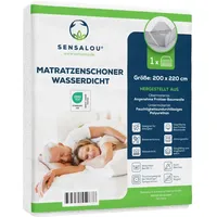 Sensalou Matratzenschoner Wasserdicht - Nässeschutz Matratzenauflage 200x220cm 1 St