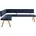 OTTO OTTO HOME blau B 190cm H 89cm T 140cm Polyester Sitzbänke Massivholz in Eiche geölt Esszimmerbank bequem gepolstert