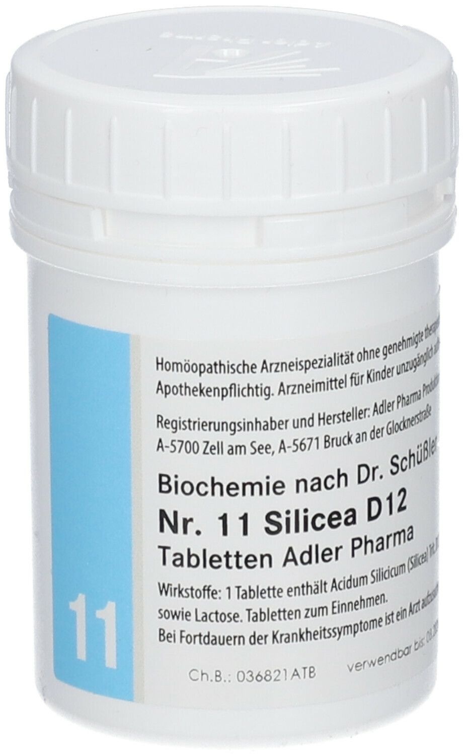 Adler Schüssler Salze Nr. 11 Silicea D12 Tabletten 100 g 100 g Tabletten