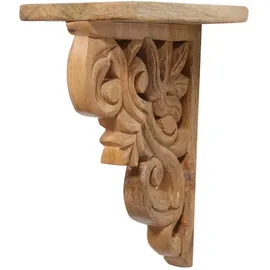 Marrakesch Orient & Mediterran Interior Wandregal 2er Set 40 x 20 x 10 cm Braun