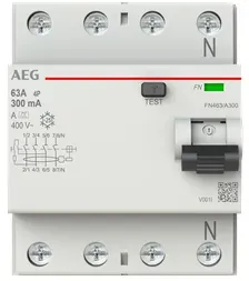 AEG Power Solutions AEG FN463/A300, Fehlerstromschutzschalter, 1000 A, IP20, 230