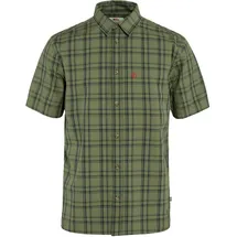 Fjällräven Övik Lite Kurzarmhemd Grün / Dunkelblau M