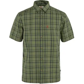 Fjällräven Övik Lite Kurzarmhemd Grün / Dunkelblau M