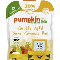 pumpkin organics Quetschie Karotte, Apfel, Birne, Kokos & Reis, ab 6 Monaten