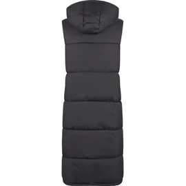 URBAN CLASSICS Long Hooded Puffer Weste Black M