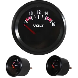 Zusatzinstrument, Youngtimer,Auto,Rallye, Volt, schwarz, Ã52mm
