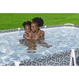 BESTWAY Steel Pro Frame Pool Set 366 x 201 x 66 cm inkl. Filterpumpe