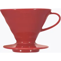 Hario V60 Dripper 02 Keramik Kaffeefilter (Handfilter) rot