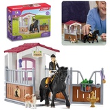 Sarcia.eu Spielfigur Schleich Horse Club - Pferdebox, Pferdestall Tori & Princess 5+