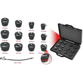 KS Tools Turbolader-Bajonett-Ladeluft-System-Prüfkoffer-Satz, 13-tlg
