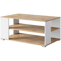 Livetastic Couchtisch Narobi-I ca. 100x45x60 cm Eiche/Weiß